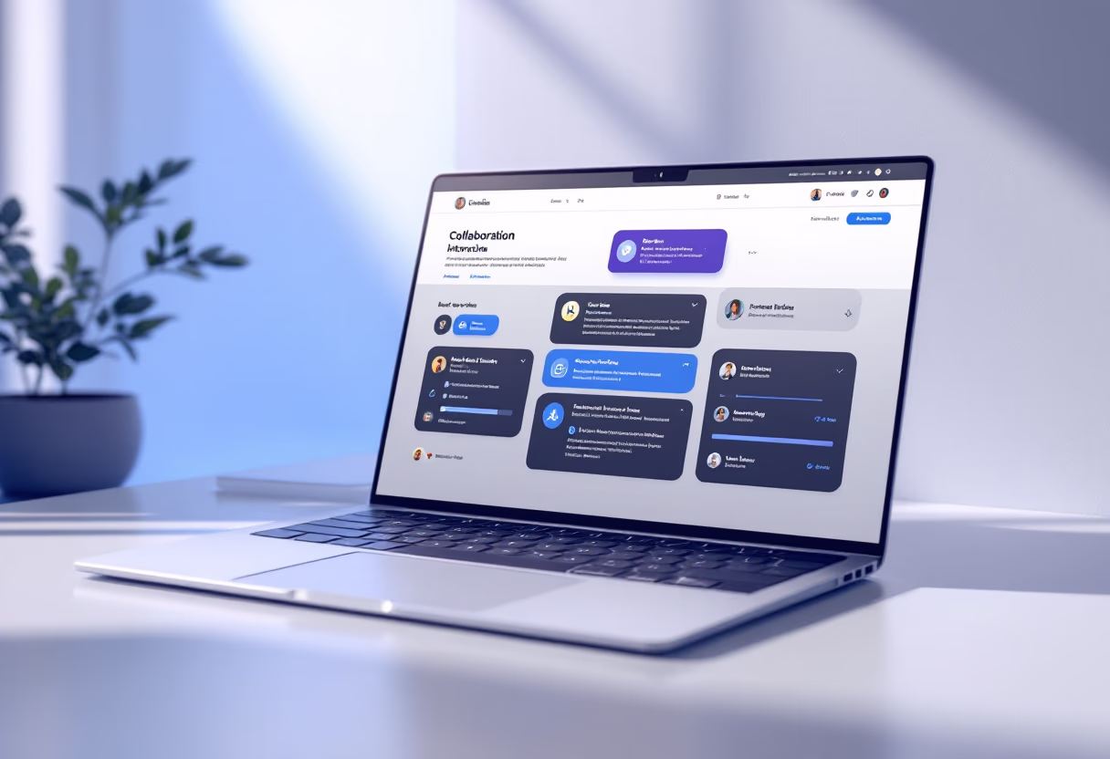 <subject>[interface] screenshot of collaboration interface (for a productivity tools business)</subject>