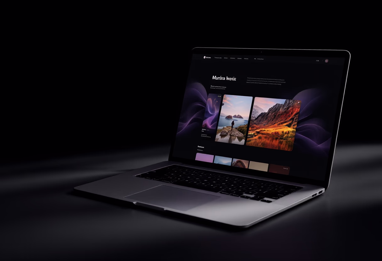 [digital project] image of past client project on a laptop screen