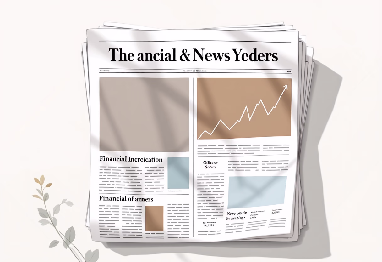 image of newspaper article for a financial advisor