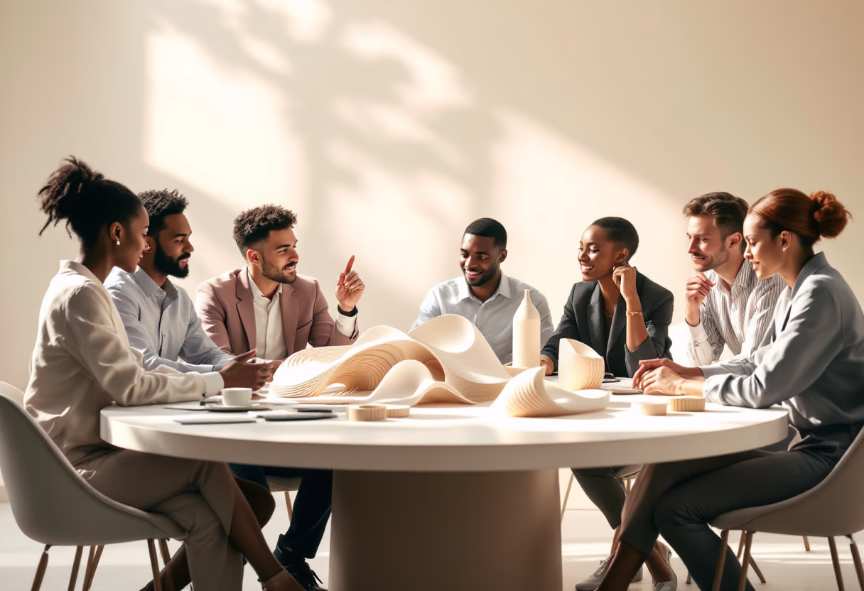 image of construction meeting (for a general contractor)