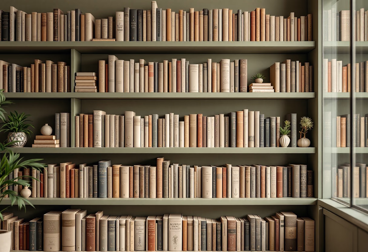 [background image] image of a bookshelf (for a bookstore)