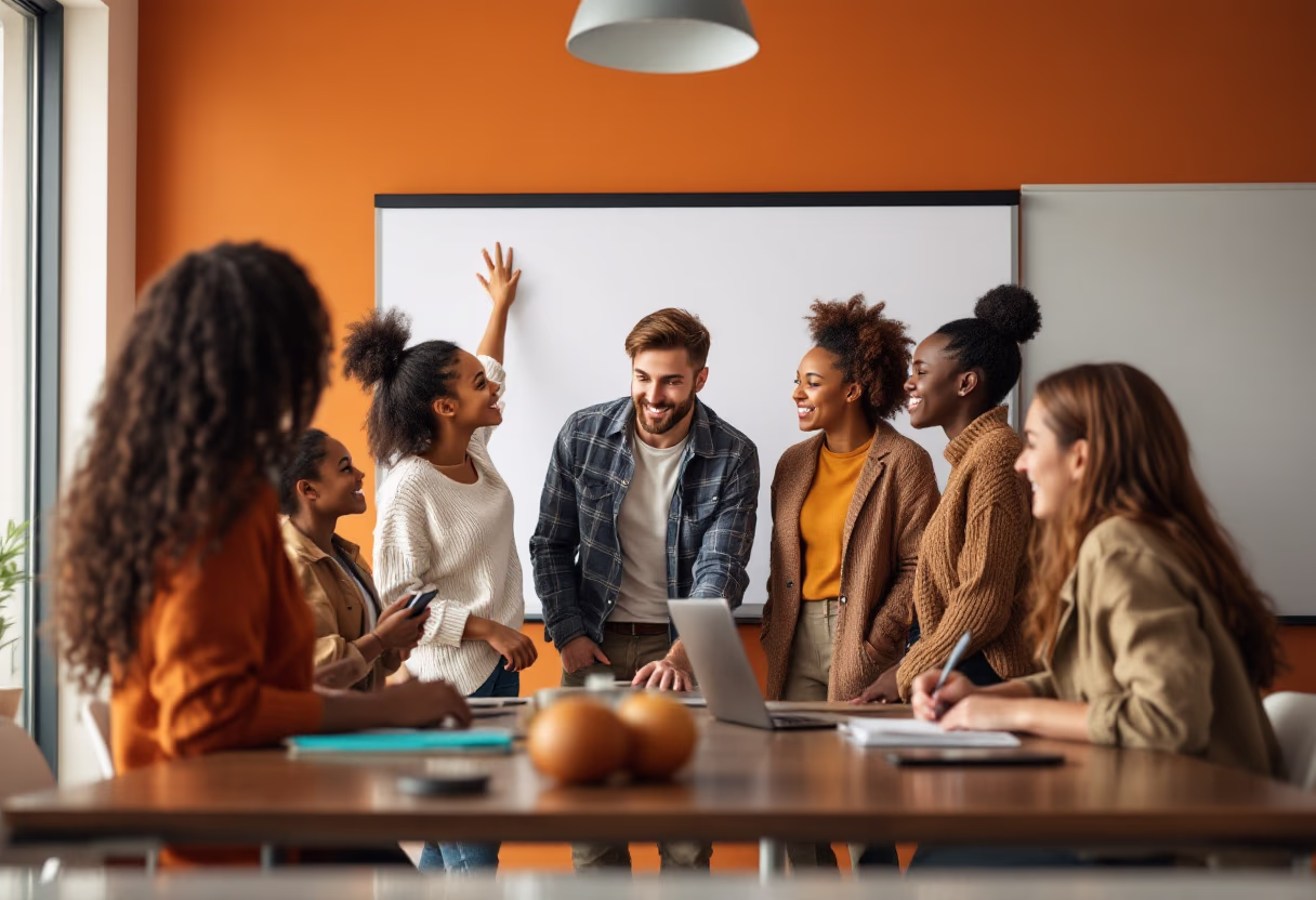 image of students using technology (for a edtech)