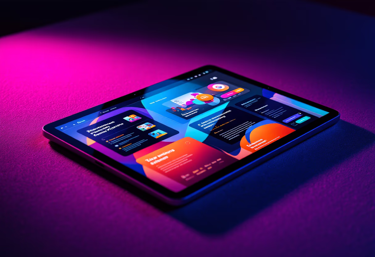 [digital project] image of digital artwork on a tablet