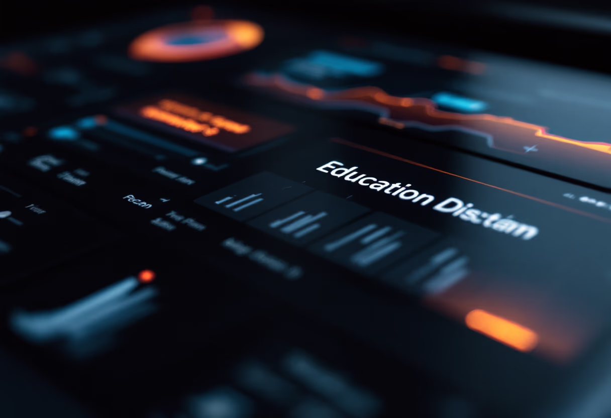 [interface] image of a computer showcasing educational software (for a edtech)