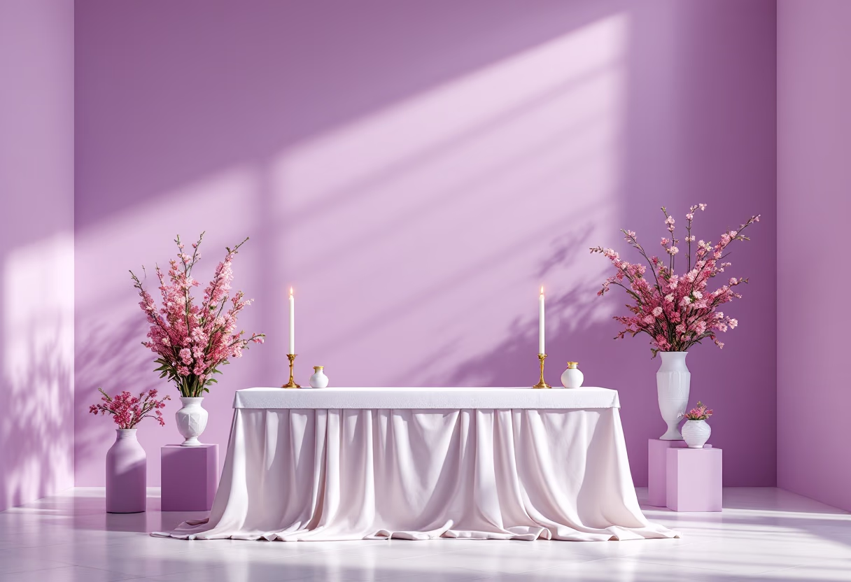 image of decorated altar during service (for a church & cathedral)
