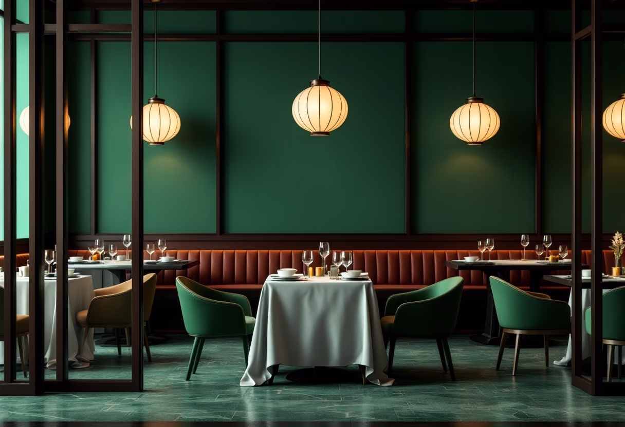image of vibrant restaurant interior (for a chinese restaurant)