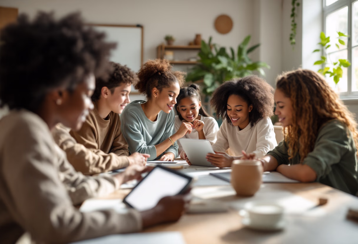image of students using technology for edtech