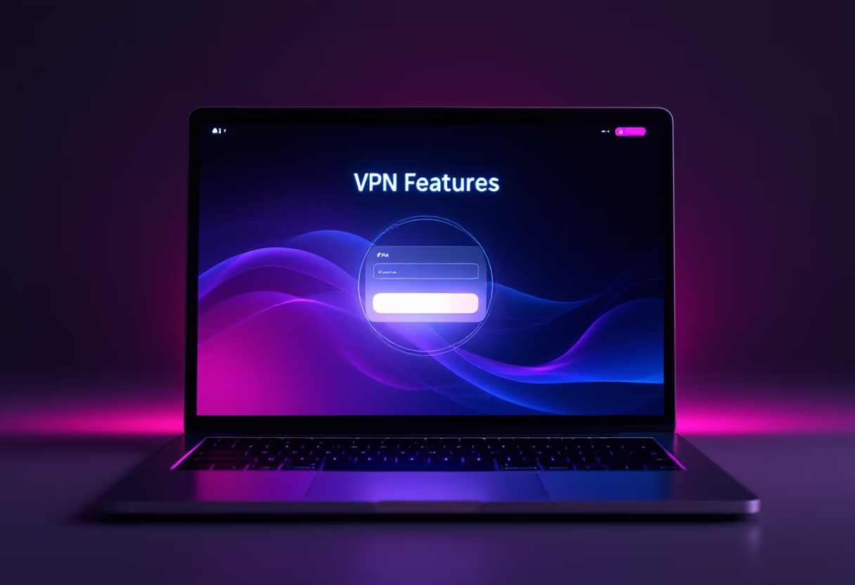 [interface] screenshot of vpn feature (for an ai cybersecurity company)