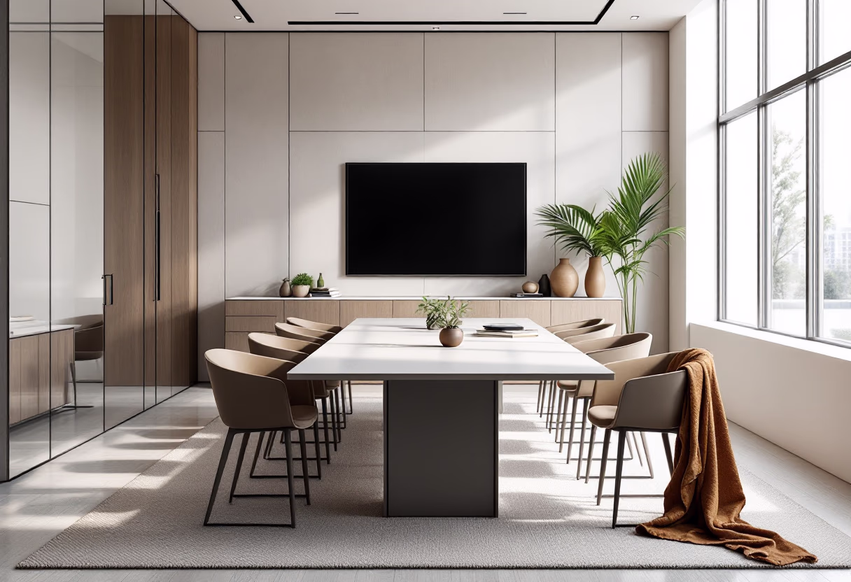 [background image] image of conference room (for a law firm)