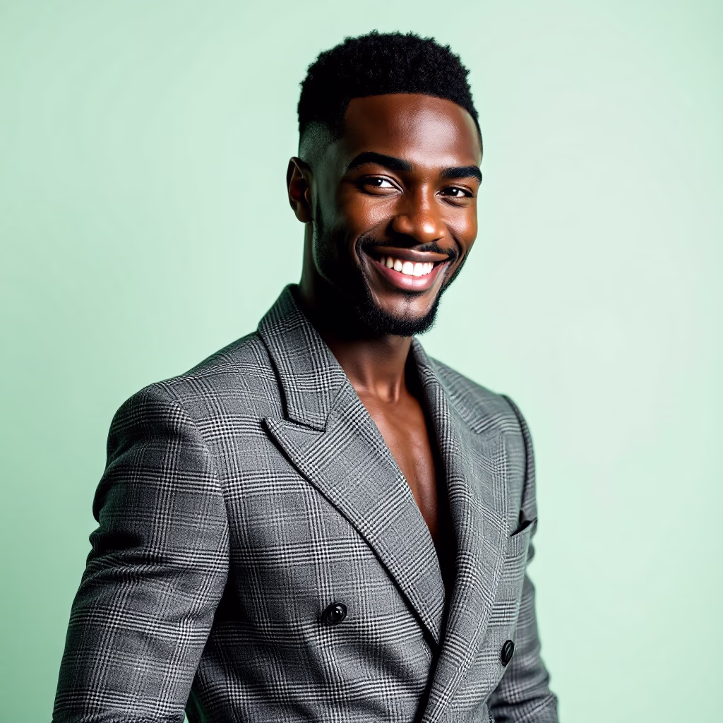 [headshot] image of customer (for a fine dining restaurant)