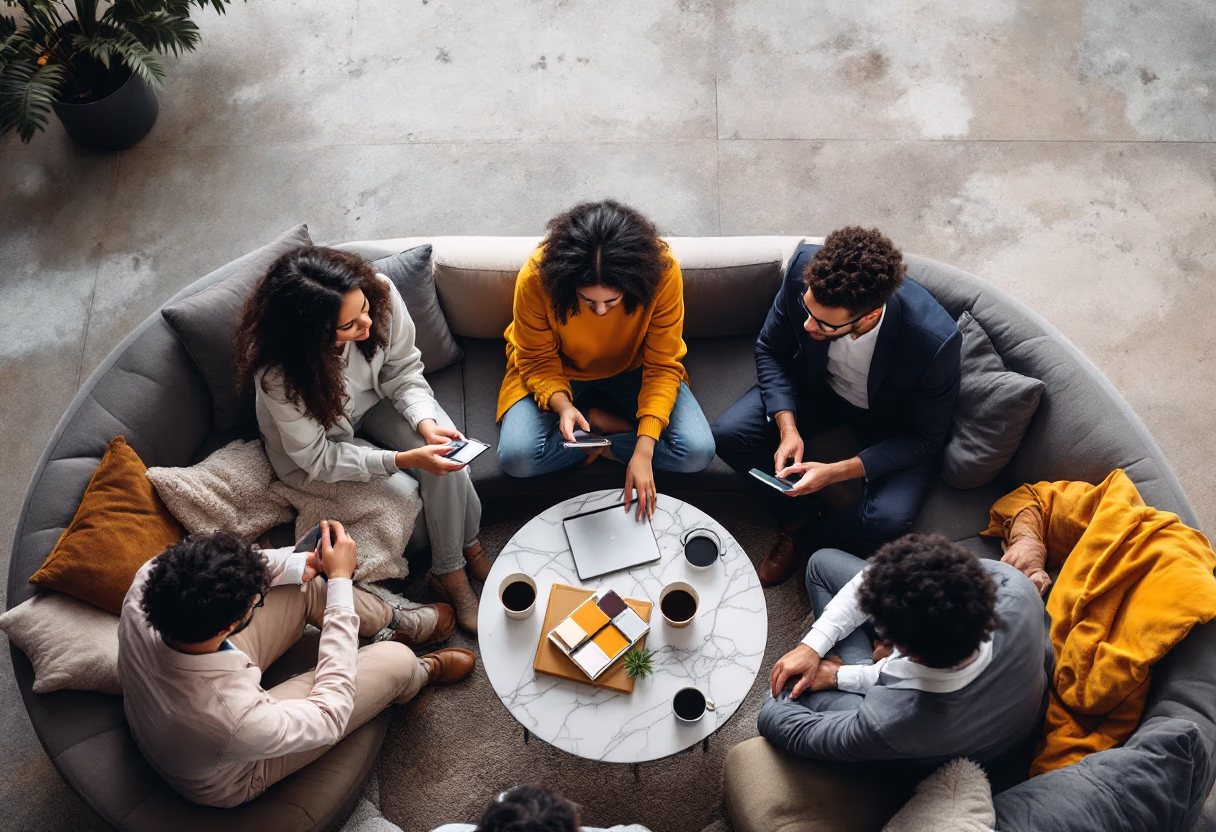 image of diverse group collaboration (for a hr tech)