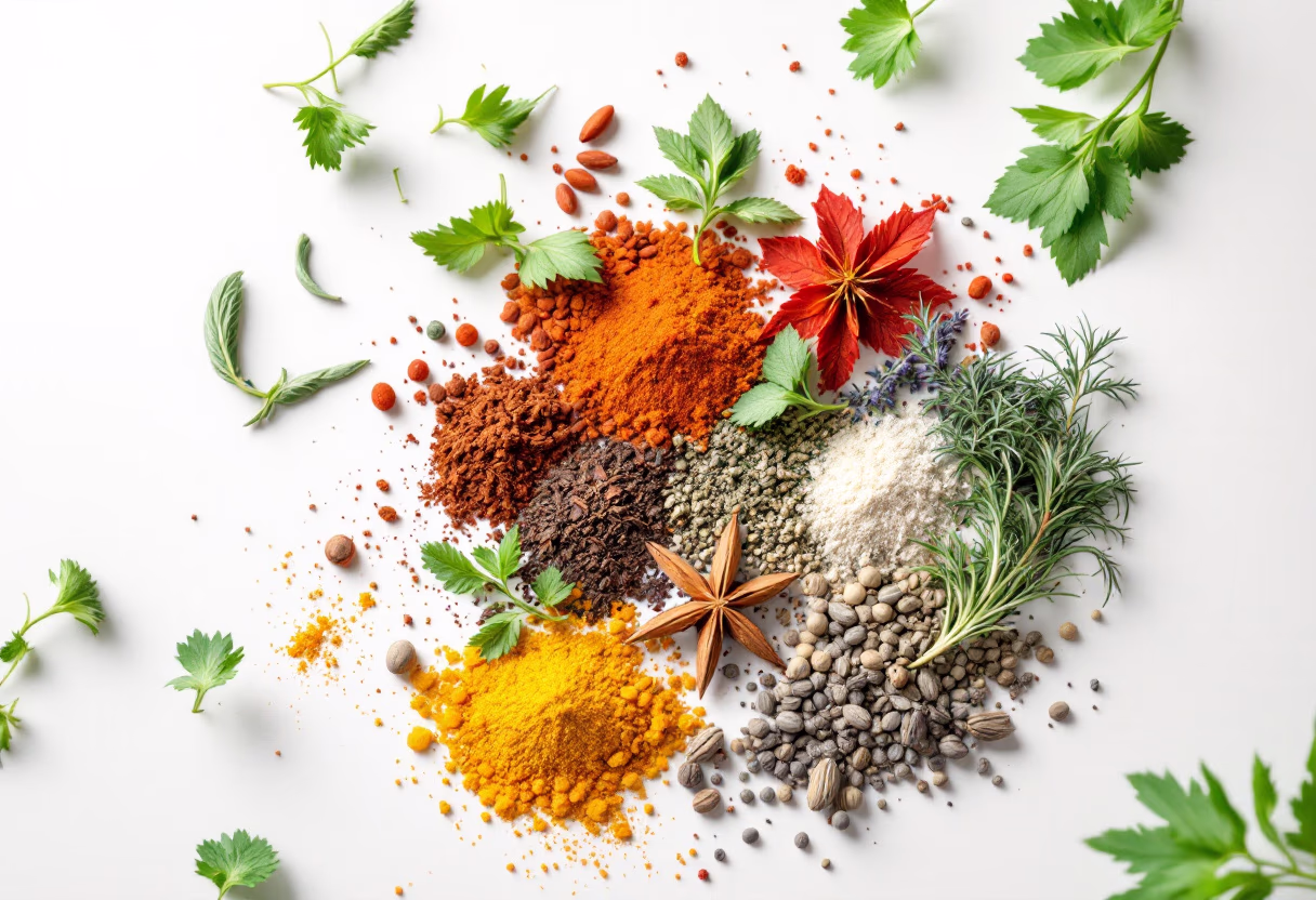 [background image] image of seasonal ingredients (for a fine dining restaurant)