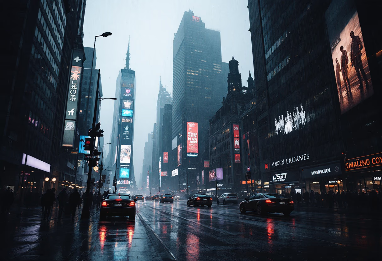 <image of a cityscape with digital overlays (for a web development agency)>