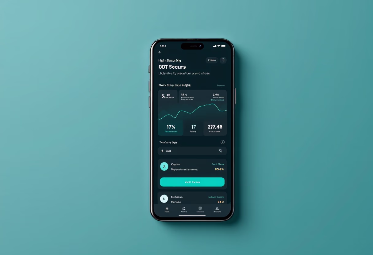 digital project image: mobile app interface for a digital marketing & advertising agency