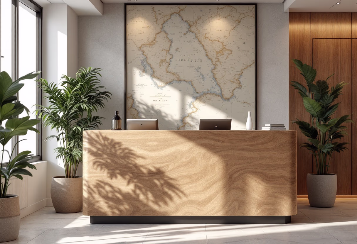 image of office reception area (for a maritime service)