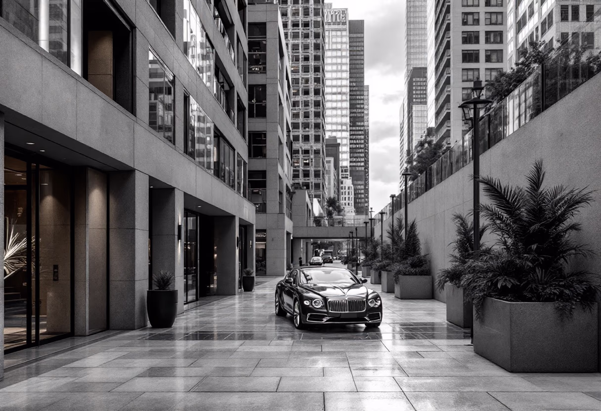 image of a busy downtown area for a mobility and transportation business [background image]