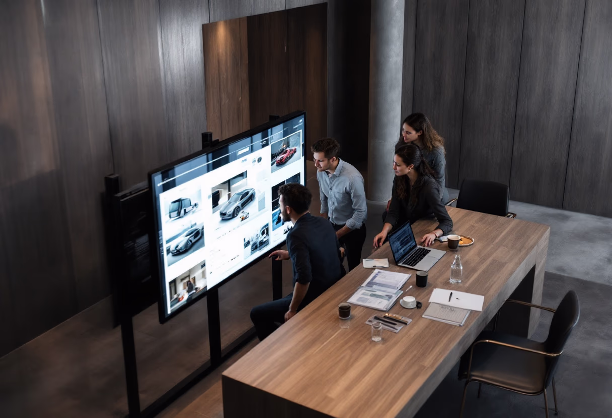 image of an office collaboration scene (for a mobility and transportation)