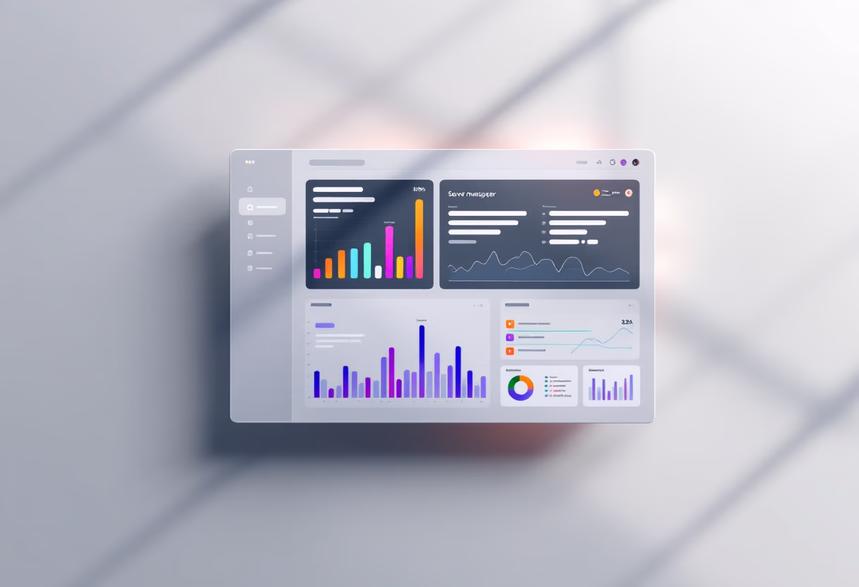 [interface] image of server management dashboard (for an ai cybersecurity company)