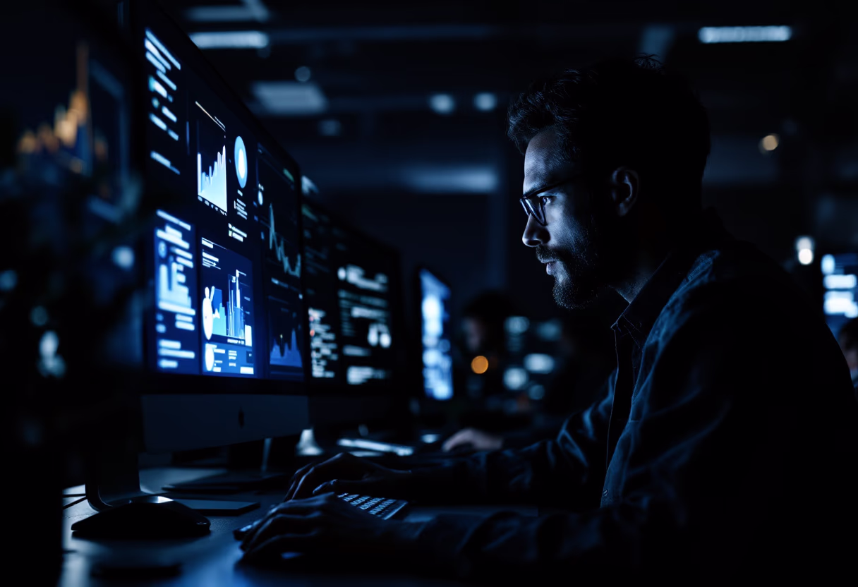 image of ai engineers working (for a ai healthcare company)