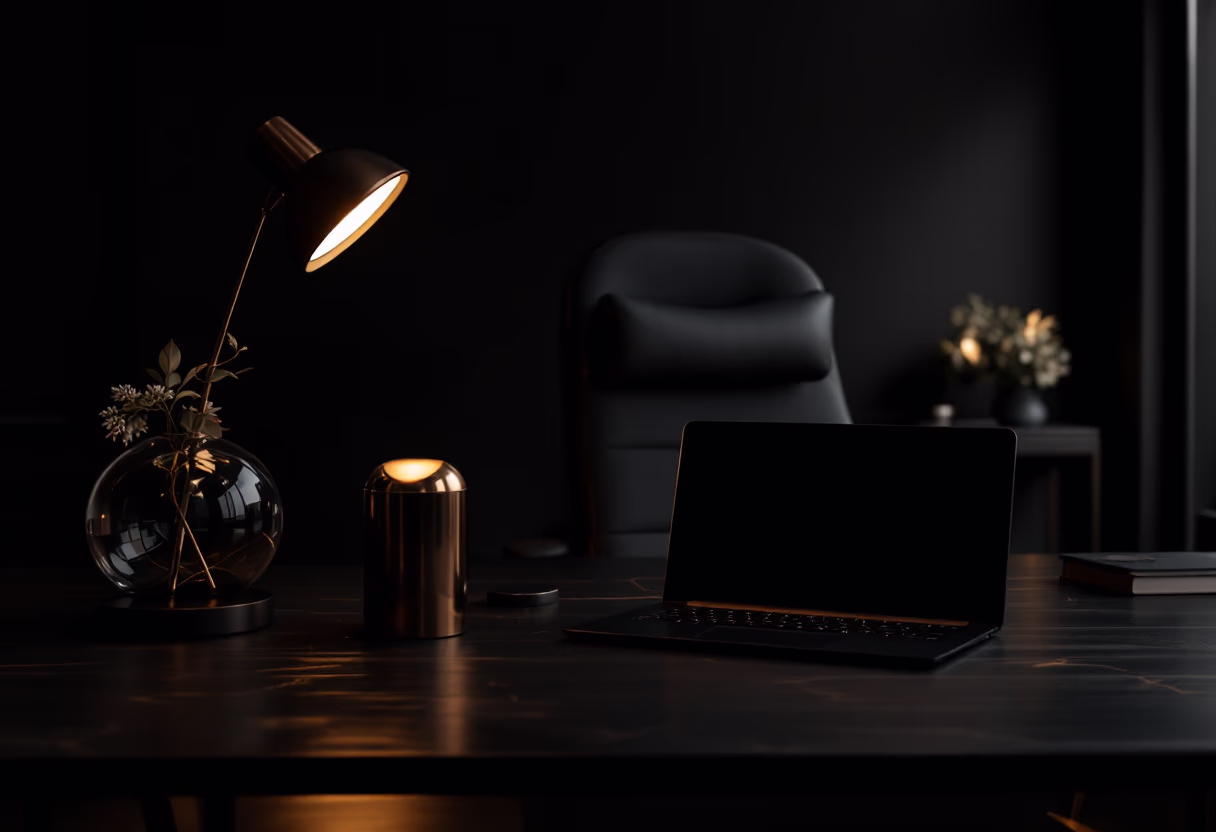 image of office workspace (for a web design agency)