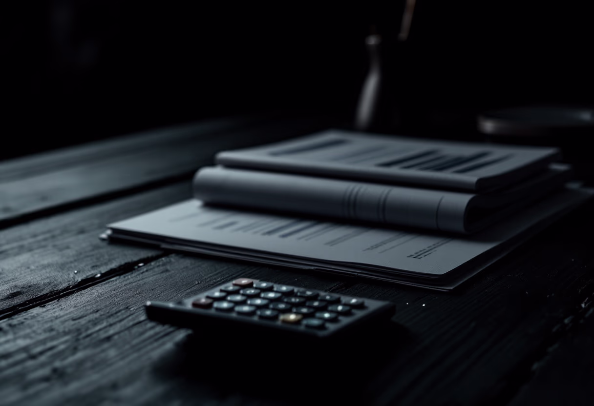 image of financial reports being reviewed