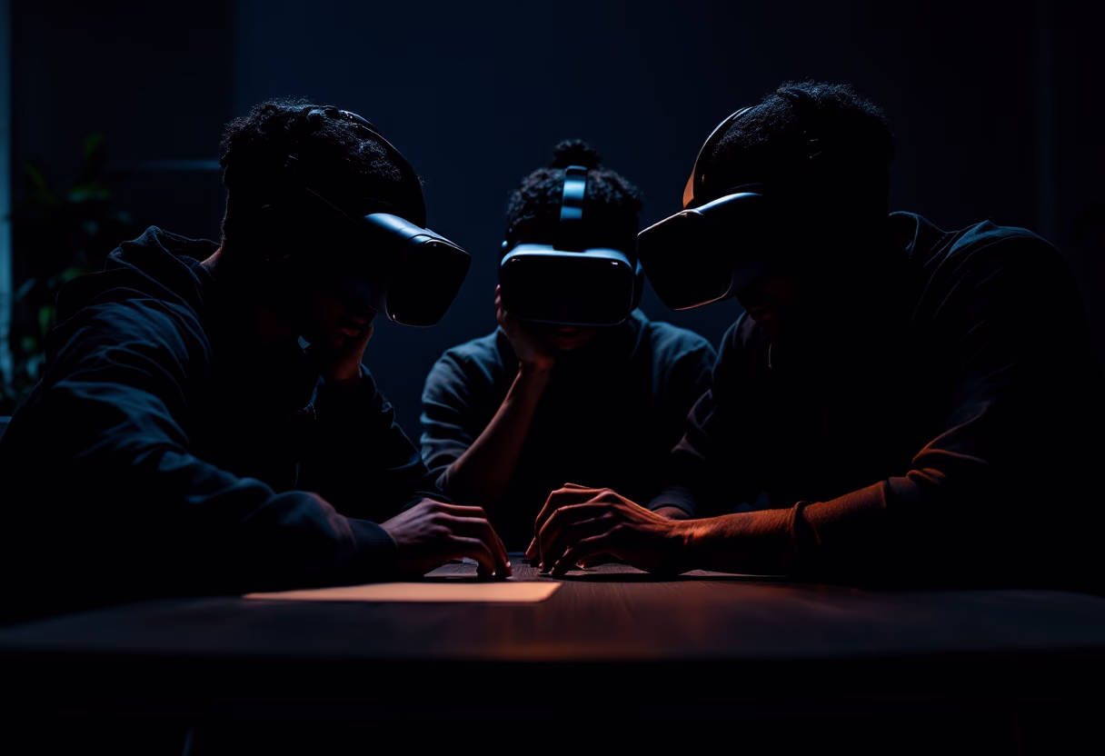 image of students using technology