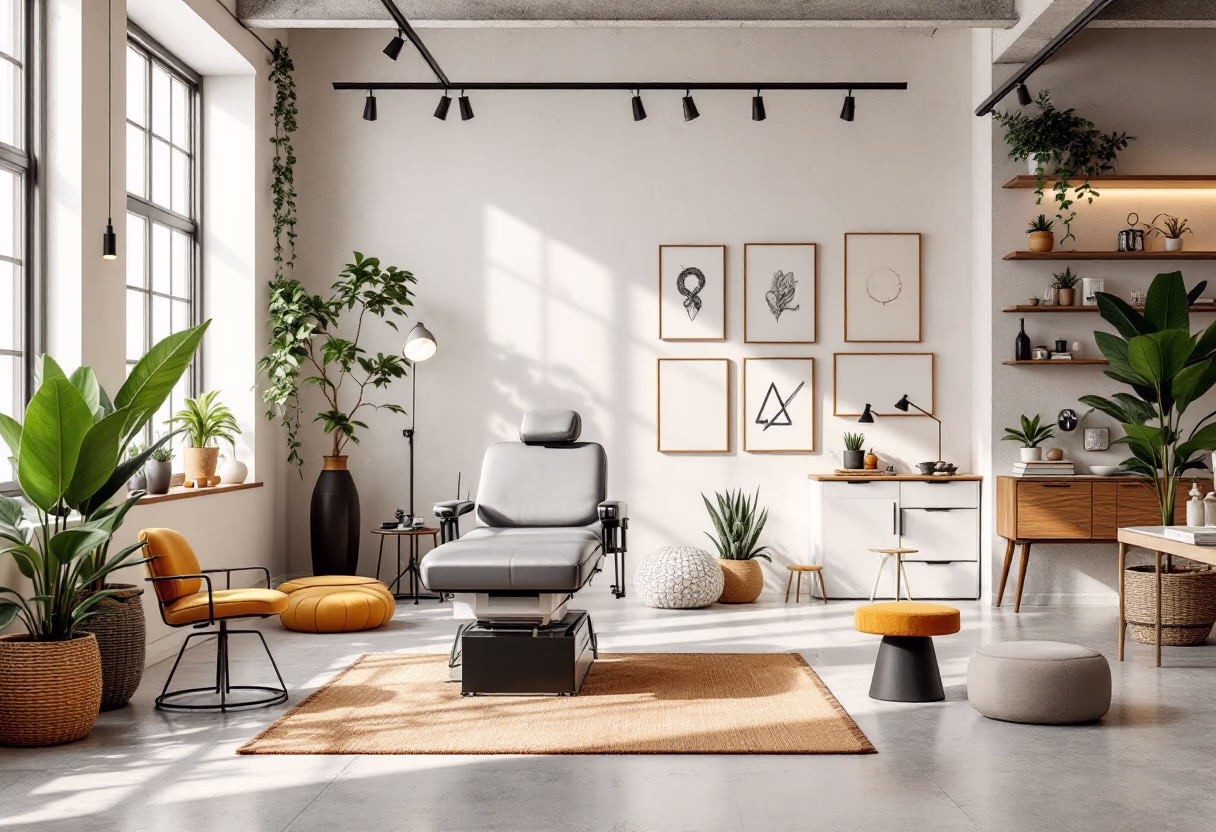 image of tattoo studio interior