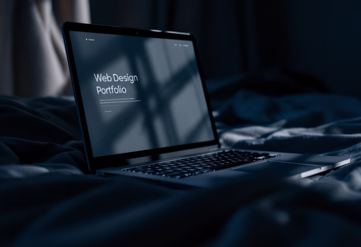 image of website on a laptop (for a web design agency)