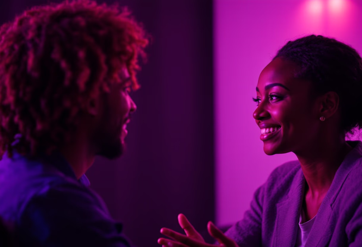 image of a coach consulting with a client