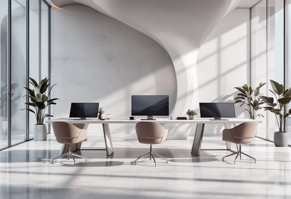 [background image] workspace (for an ai cybersecurity company)