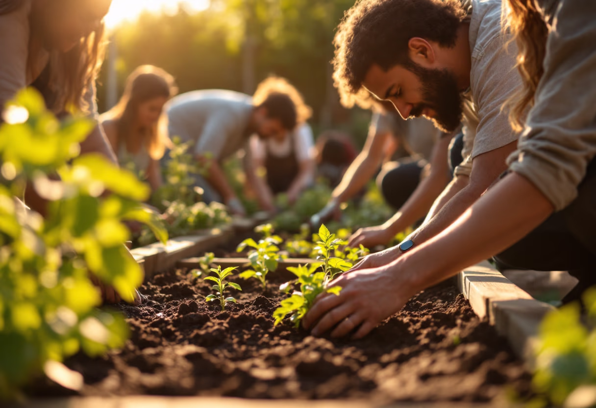 image of community involvement (for a grocery store)