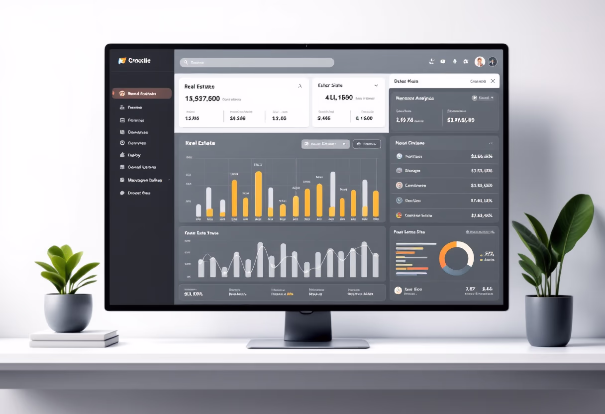 [interface] screenshot of dashboard interface (for a real estate tech)