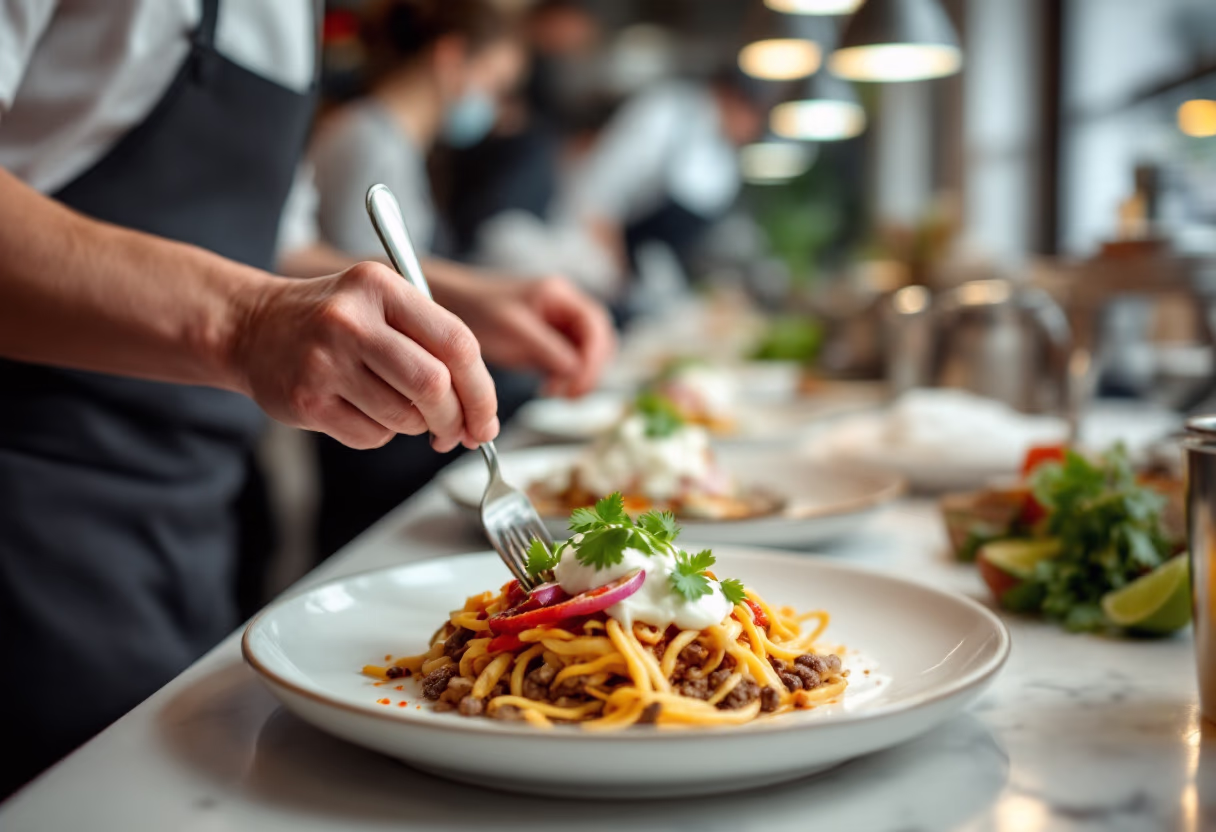 image of restaurant kitchen (for a mexican restaurant)