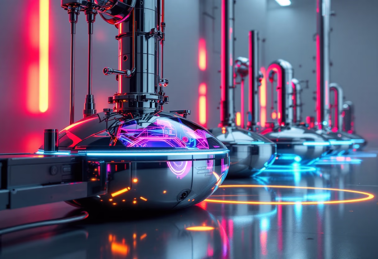 industrial distillation equipment for a distillery