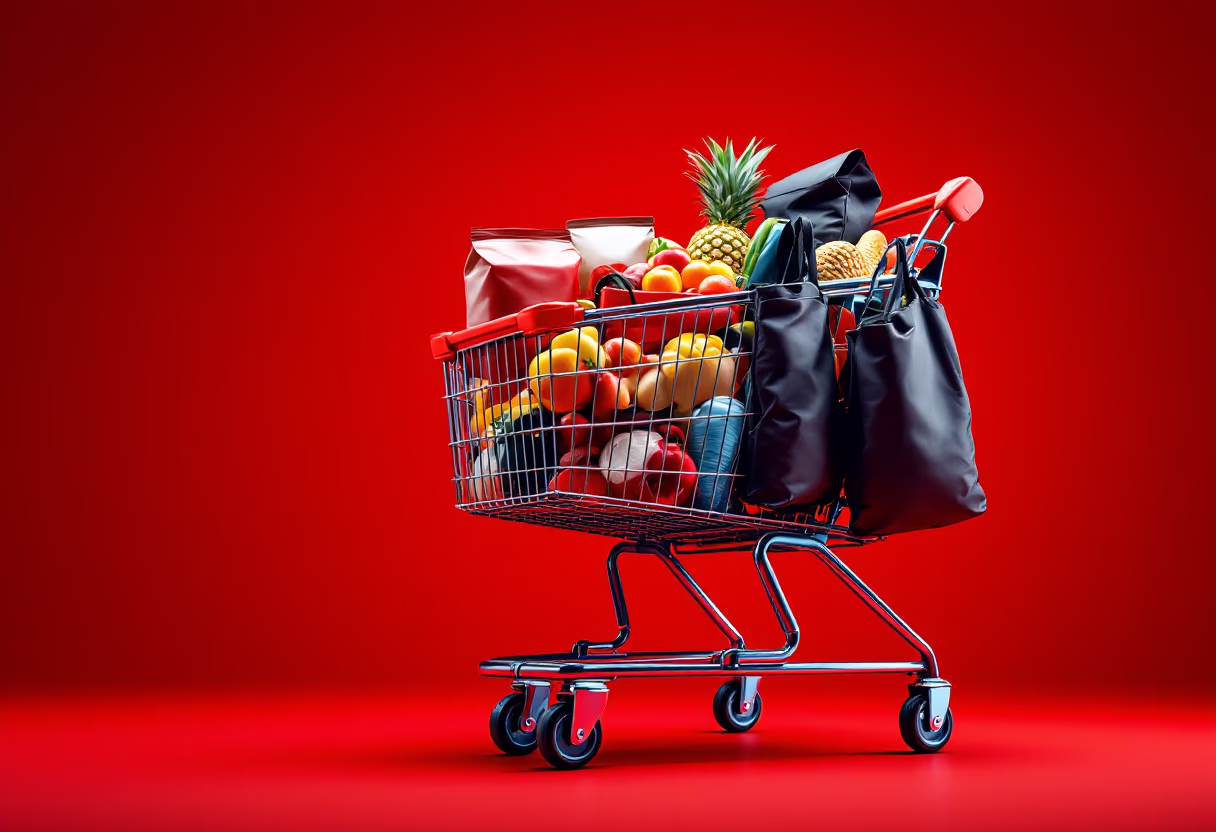 image of grocery shopping cart