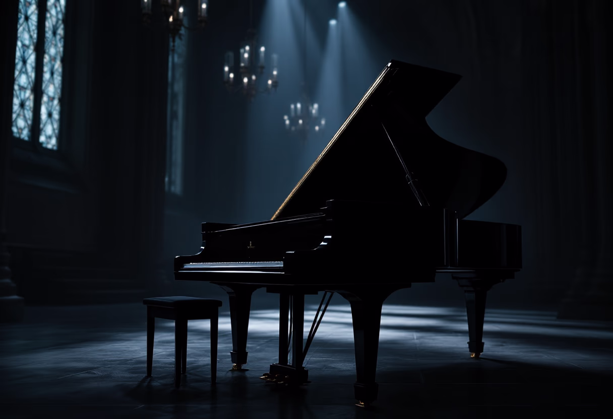 image of musical instruments in church