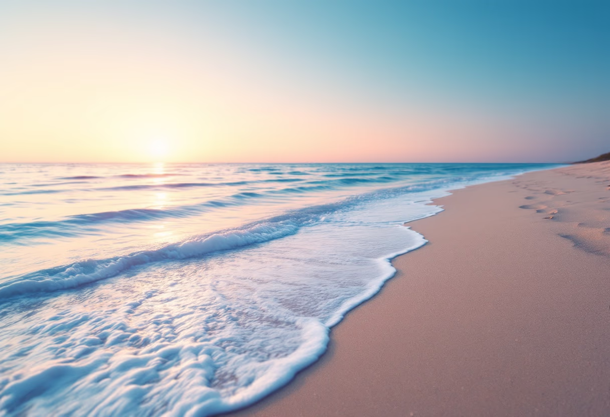 image of beach sunset (for a wedding planning service) [background image]