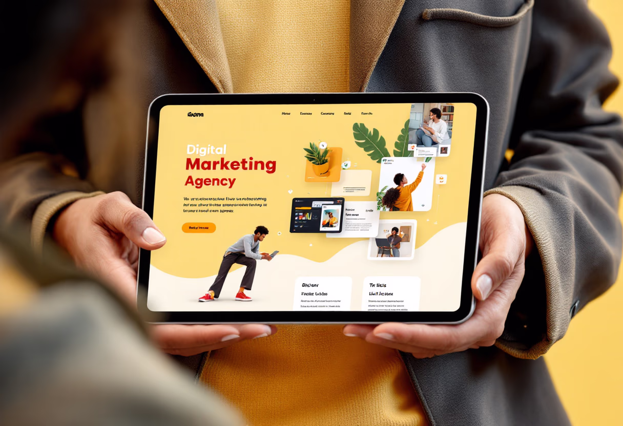 [digital project] image of a website homepage (for a digital marketing & advertising agency)