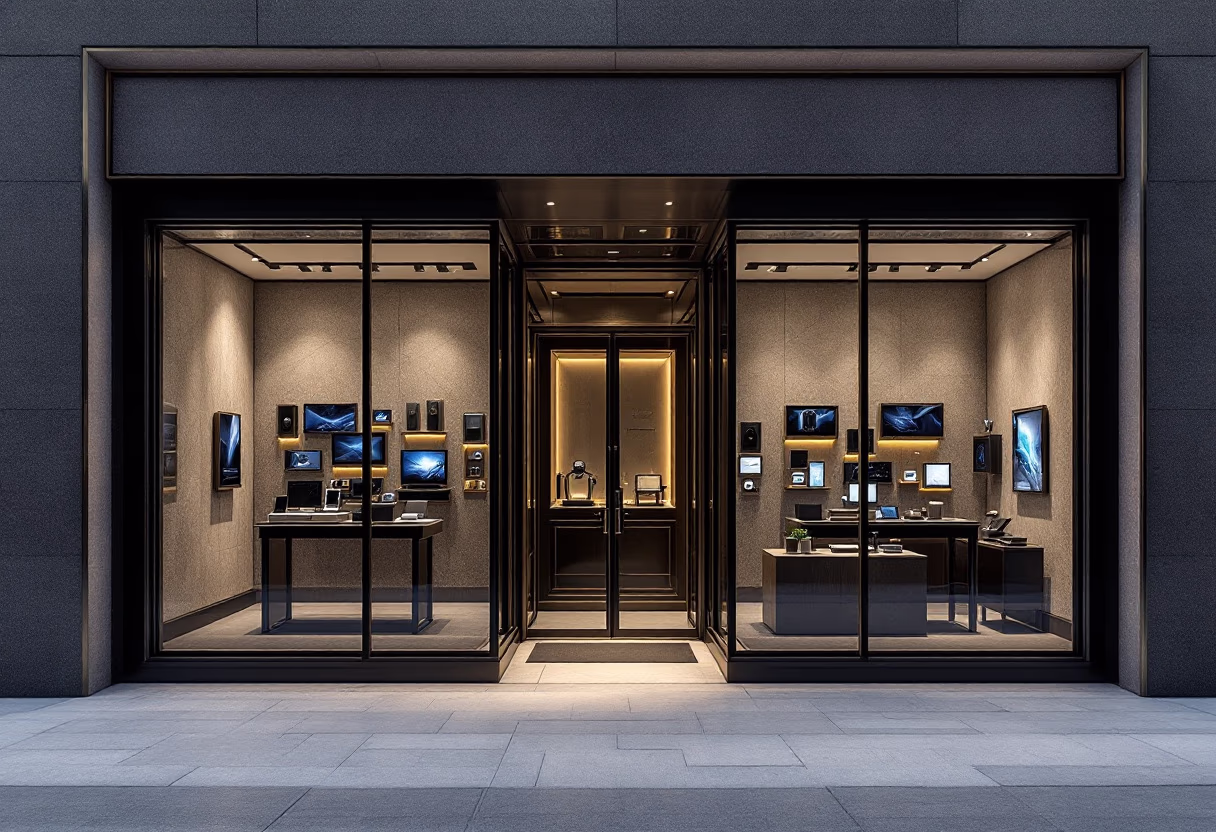 image of physical storefront (for a tech gadgets store)
