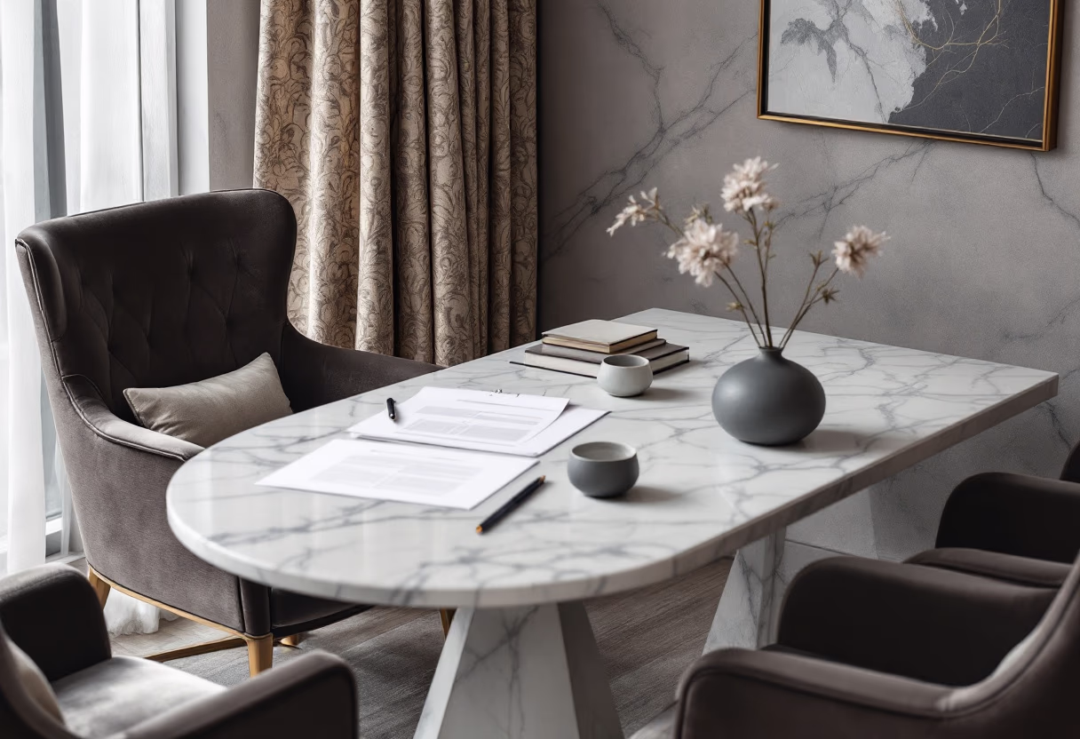 image of a client consultation room at a cemeteries & funeral home