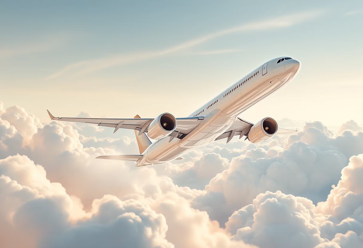image of aircraft taking off (for an aviation service)