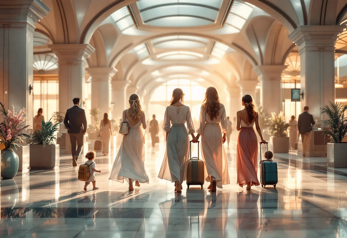 image of an airport scene (for a travel tech)