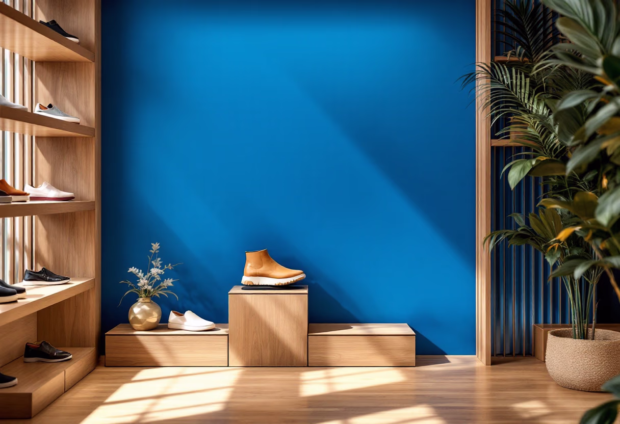 [background image] image of a launch party instore (for a footwear store)