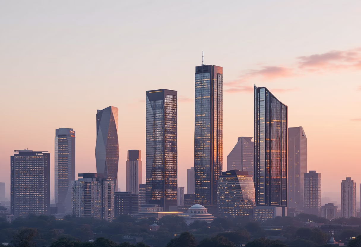 urban skyline [background image]