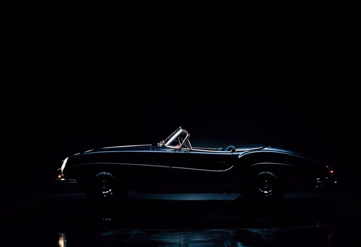 image of vehicles in showroom (for an auto dealership)