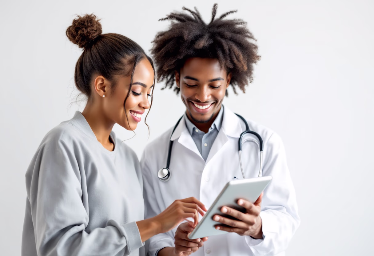 image of a doctor with a patient