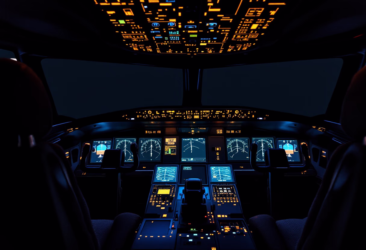 image of pilot cockpit