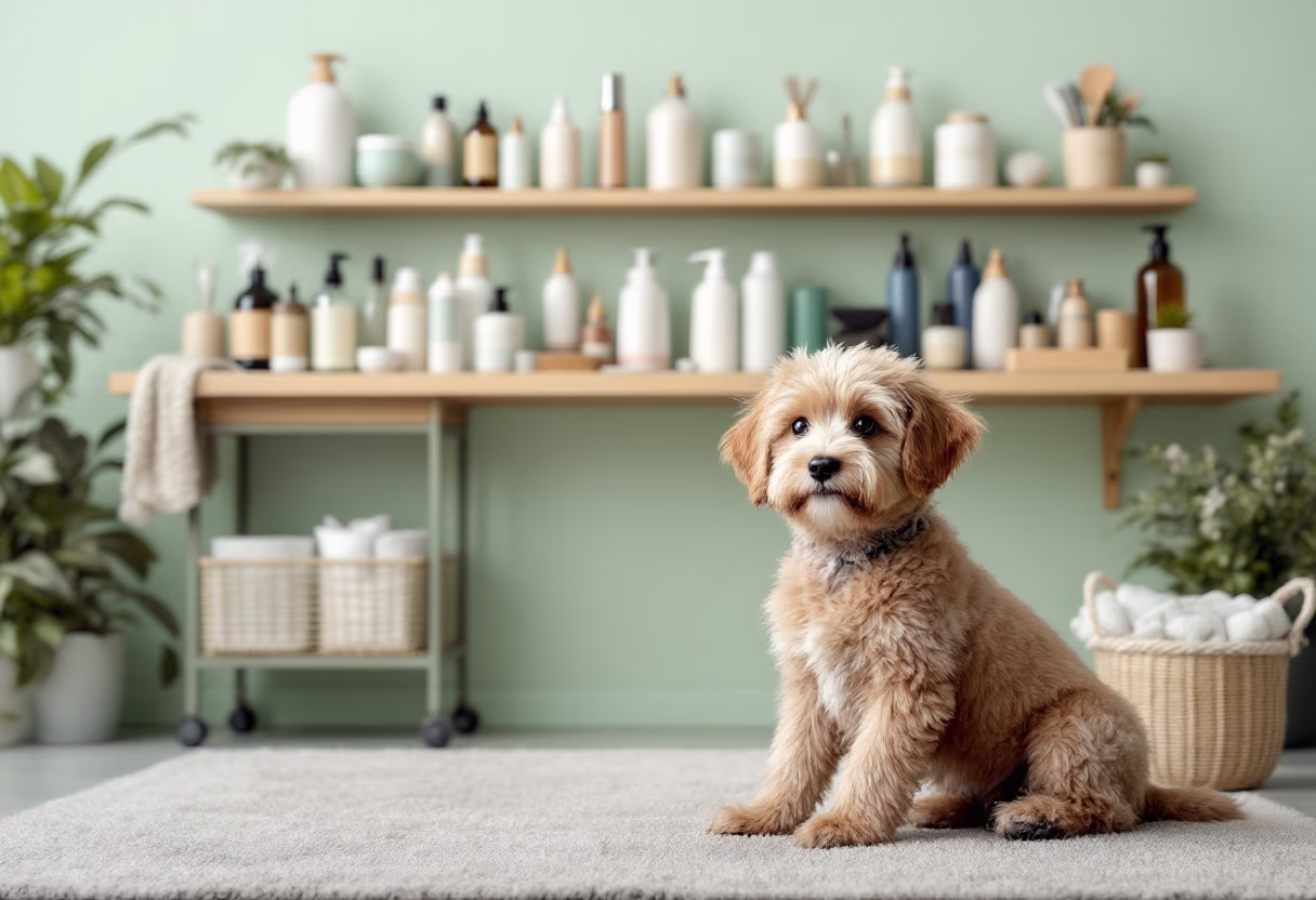 image of pet grooming services (for a veterinary clinic)