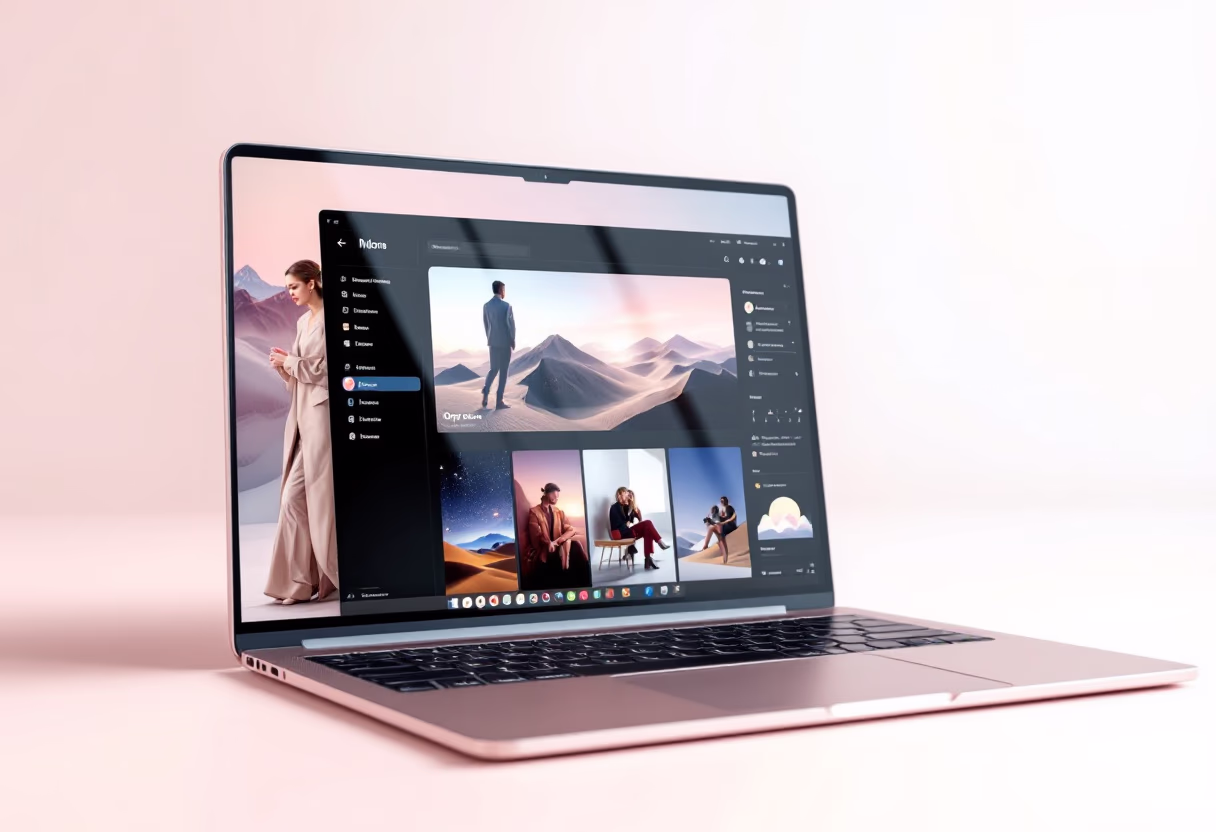 image of a laptop with open interface