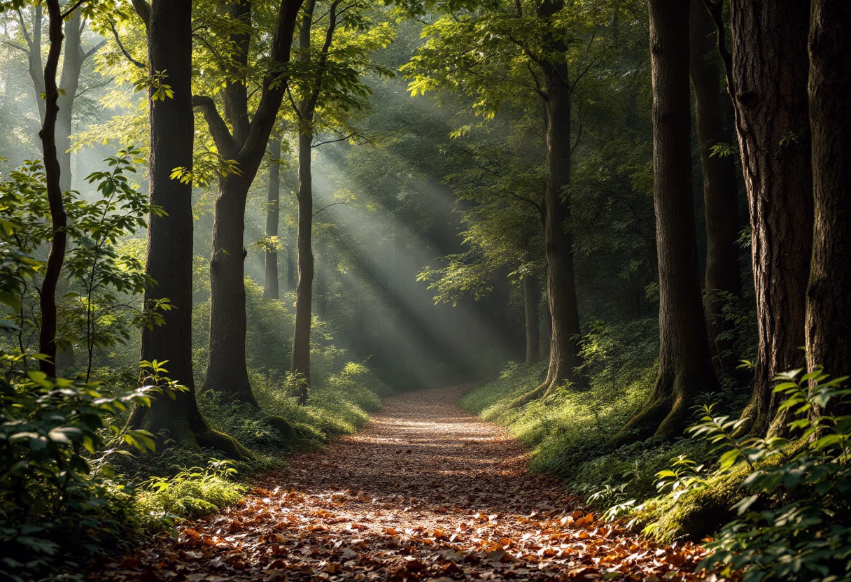 image of forest scene for wellness center